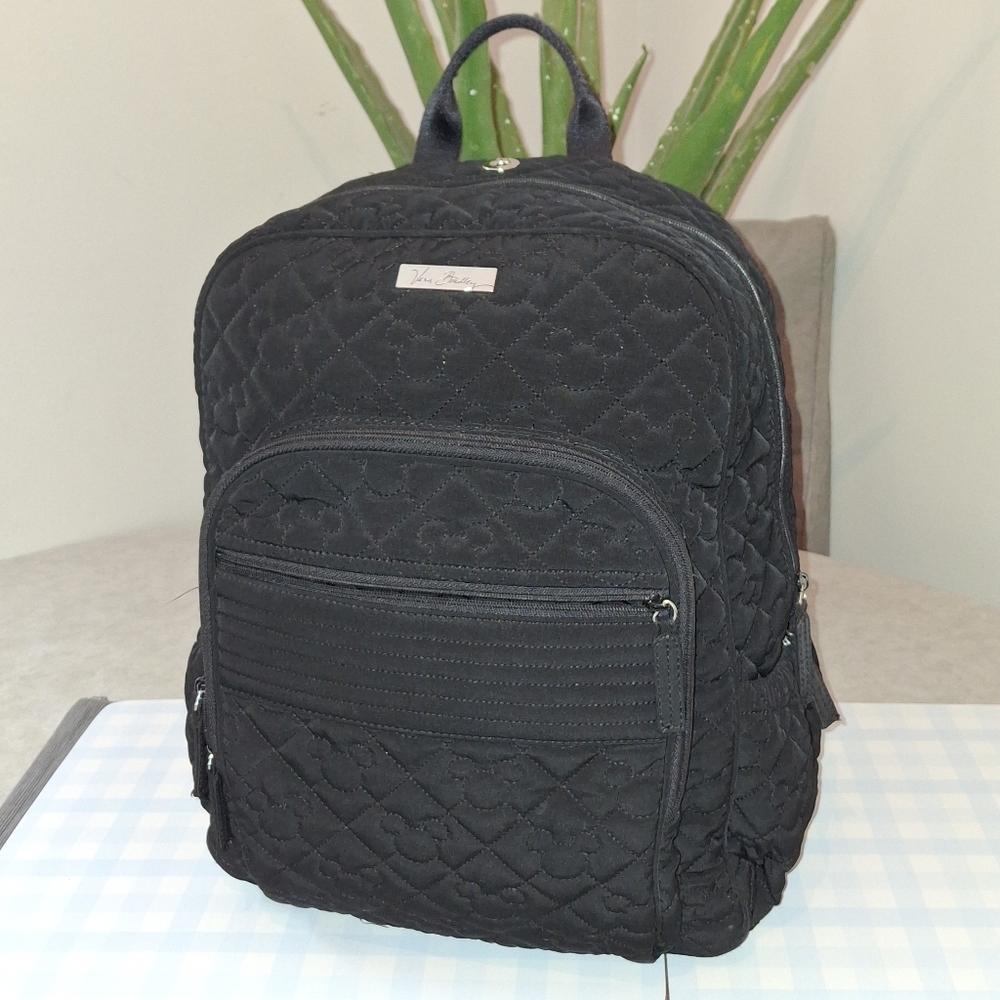 Vera Bradley Black Quilted Backpack